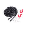 For RC Crawler Car Metal Simulation Rescue Tow Hook Traction Rope Chain for 1/10 Traxxas Trx4 Defender Bronco Axial Scx10 90046