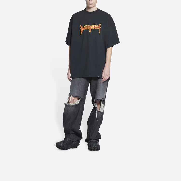 Balenciaga Metal Vintage Oversized T Shirt 694576TMV881055