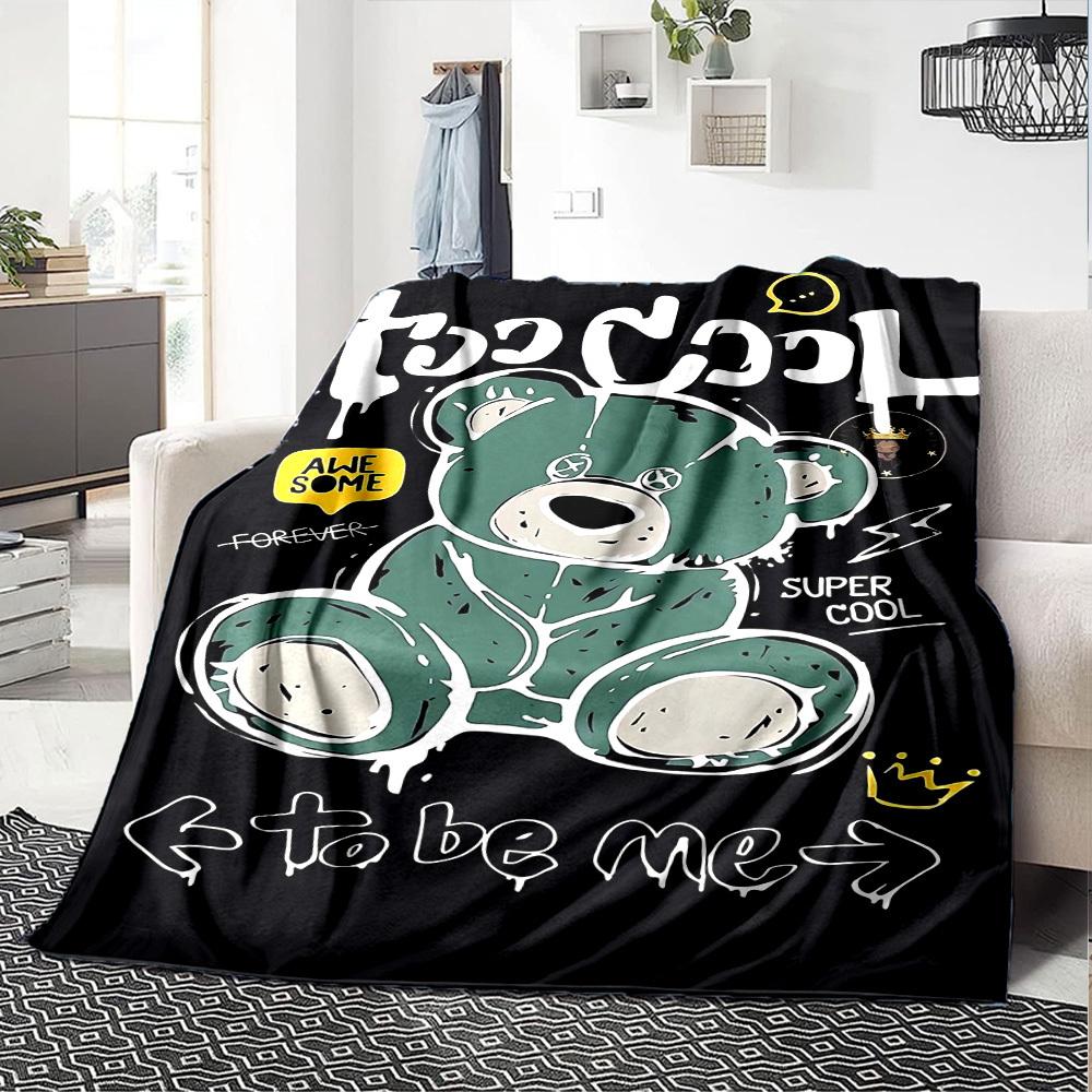 1pc Too Cool To Be Me Soft Flannel All Season Throw for Home, Office, Outdoor UseDurable Comfort Soft Warm Throw for Home