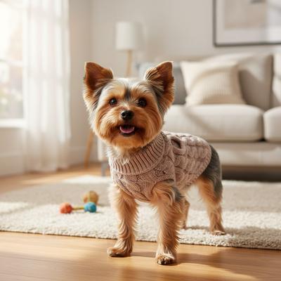 Puppy Dog Sweaters for Small Medium Dogs Cats Clothes Winter Warm Pet Turtleneck Chihuahua Vest Soft Yorkie Coat Teddy Jacket