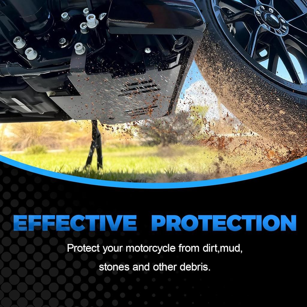 Motorcycle Skid Plate Protector Engine Guard Protector Aluminum for Road Glide FLTRX, CVO Road Glide FLTRXSE, CVO Road Glide FLTRXSTSE ST, Street