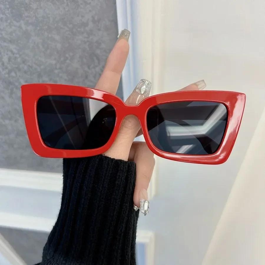 Retro Classic Square Sunglasses For Women Men Stylish Minimalist Female Male Fashion Glasses