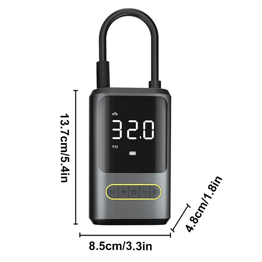Electric Tire Pump with Light Portable Car Inflator Pump Power Display Bicycle Air Compressor for Car Tires