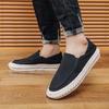 One-pedal men's casual lazy shoes flat-soled beanie shoes linen breathable fisherman shoes