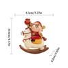 Resin God Of Fortune Statue Chinese Resin Desktop Decoration Rocking Horse Decoration For Cars Shop Home School Offices Cafes