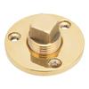 Marine Drain Plug Kit 25mm 1in Mounting Hole Bronze Mirror Polished for Fish Wells Ice Chests Yacht