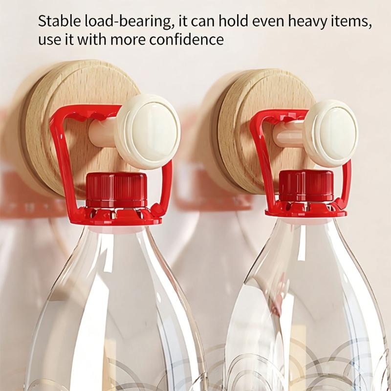 Suction Cup Hooks Wall Mounted Bathroom Clothes Hanger Kitchen Cabinet Door Hooks For Bathroom Tile Glass Surfaces