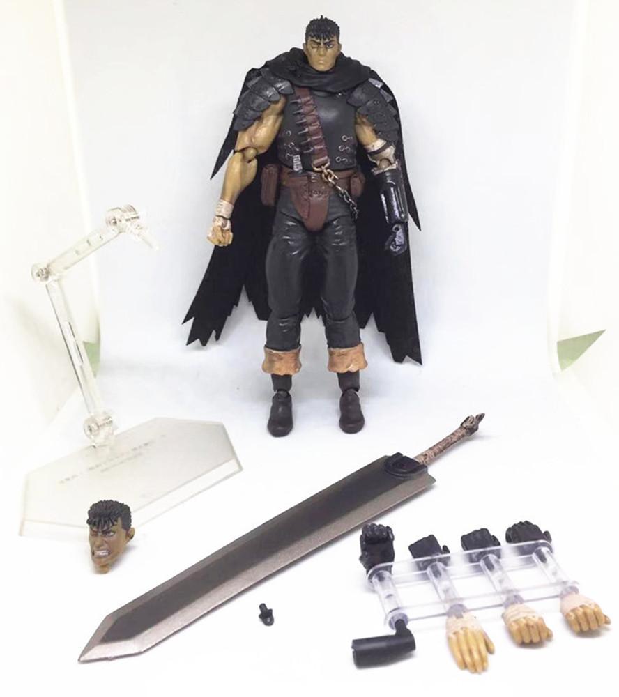 Game Figma 359 GUTS Black Swordsman Ver. Repaint Edition PVC Figures Model Toys