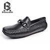Men'S Genuine Leather Cowhide Casual Leather Shoes Fashion Soft Sole One Pedal Doudou Shoes Soft Leather Versatile Driving Shoes
