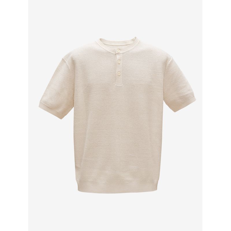Old Money Style Retro Lyocell Tencel Linen American-Style Henley Shirt for Men, Summer Short-Sleeve T-Shirt, Export Men s Base Layer Linen Natural M