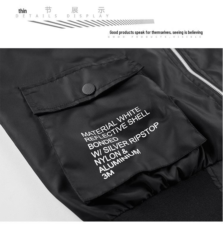 Чоловіча бомбер-куртка NASA MA-1: Стиль форми астронавта, європейська та американська авіаційна мода