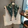 Xiaoxiangfeng square scarf women's spring and summer thin breathable cotton decorative scarf headscarf Internet celebrity retro fringed pendant silk s