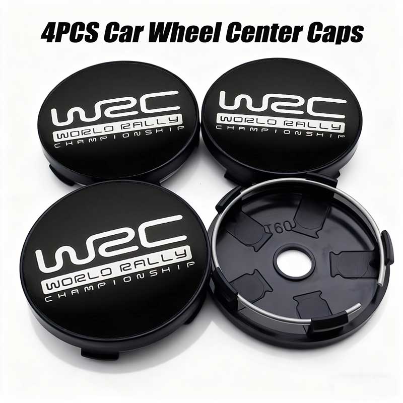 4pcs 56mm 60mm Universal WRC Emblem Car Wheel Center Cover Hub Cap Sticker For FORD 120a TOYOTA Volkswagen KIAa120