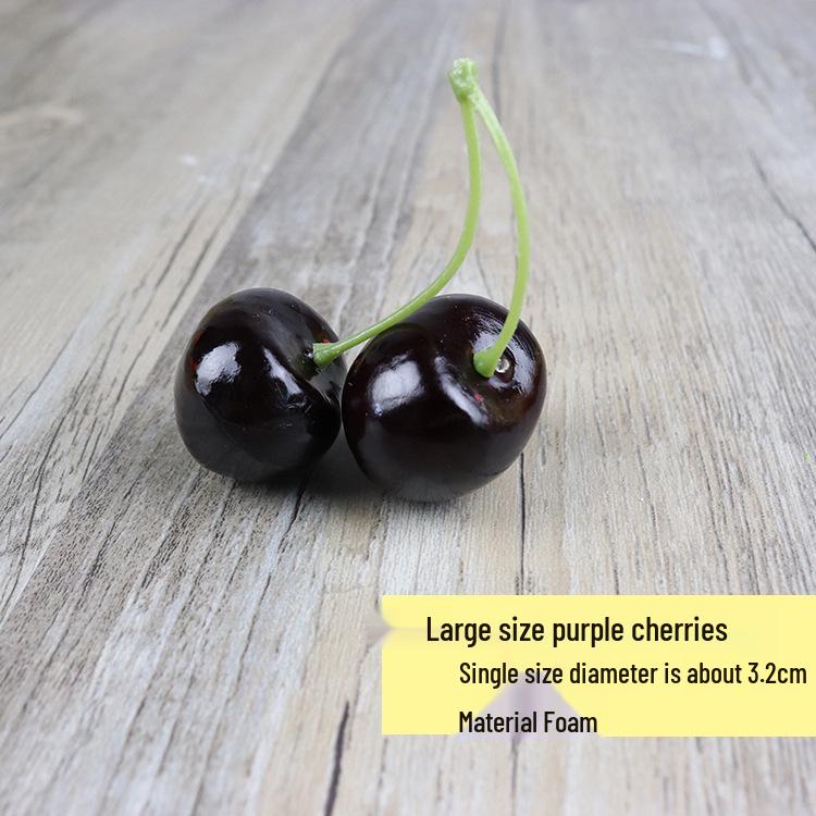 Artificial Fruit Props: Cherries, Lemon, Orange, Banana, Apple