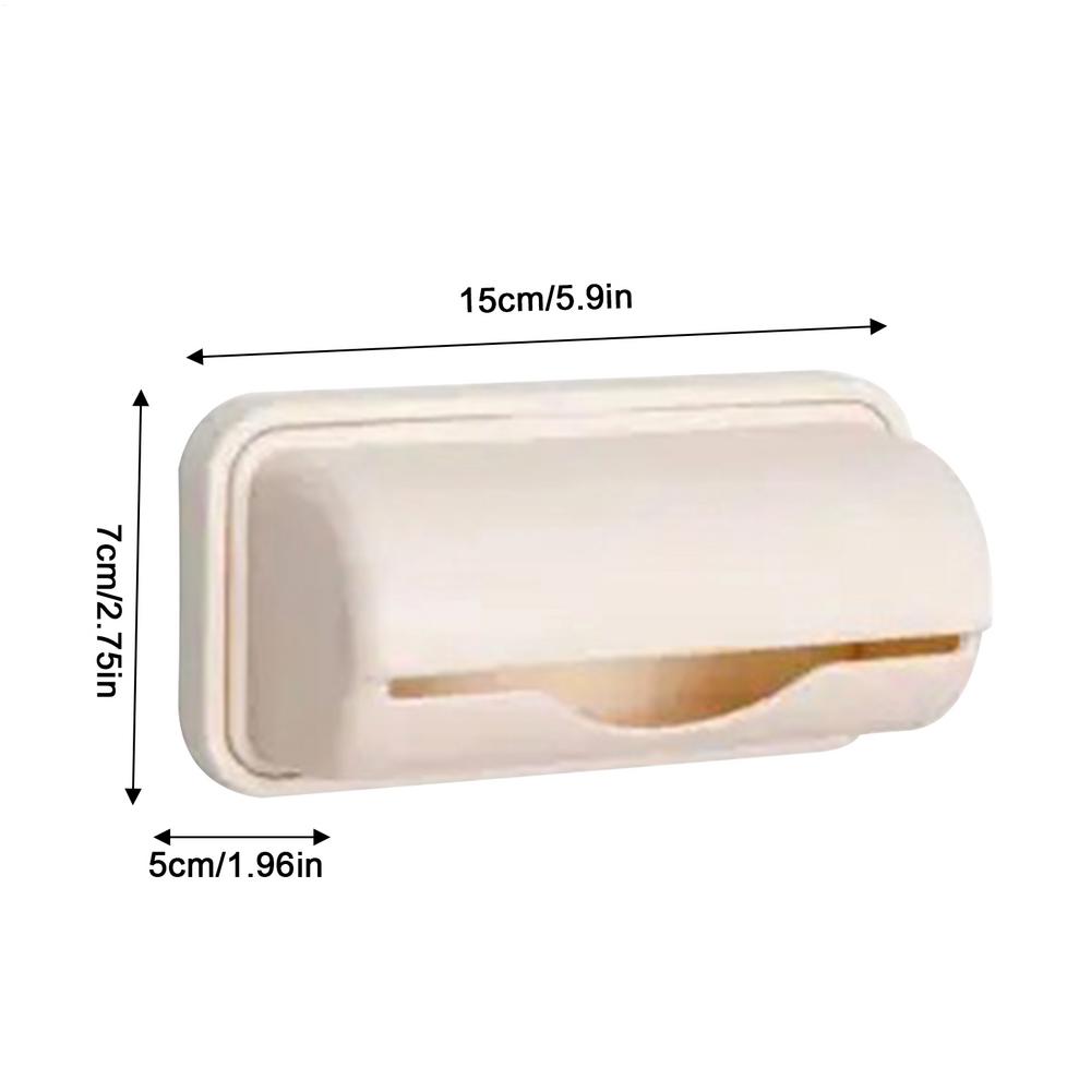 1Pc Garbage Bag Dispenser Roll Holder Self Adhesive Plastic Bag Holder Wall Mounted Garbage Bag Dispenser Kitchen Storage