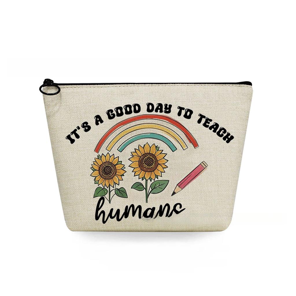 Women Teachers' Day Print Cosmetic Bag Toiletries Organize Travel Storage Case 6885 KTB