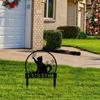 Custom Metal Cat Memorial Garden Stake, Personalized Name Scenery Design, Outdoor Pet Loss Sympathy Sign, Thanksgiving Wall Art Sculpture