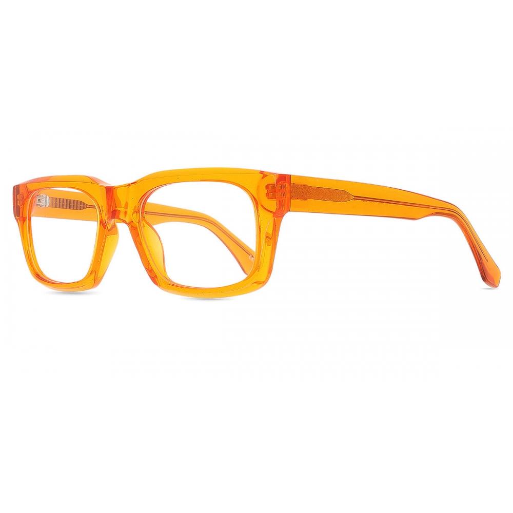 Full Rim Square Transparent Orange Smartbuy Collection Citrus 94750 C4 Fashion Unisex Eyeglasses