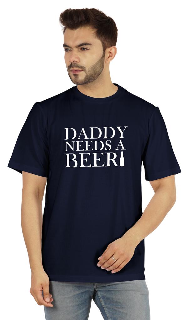 Inkmeso Graphic Tshirt For Men  s   Daddy Needs A Beer   Funny Quotes Dad  s Drinking Tee