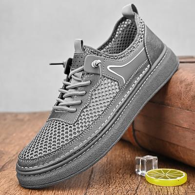 Pantofi ocazional din plasă pentru bărbați de vară Sandale respirabile lucrate manual