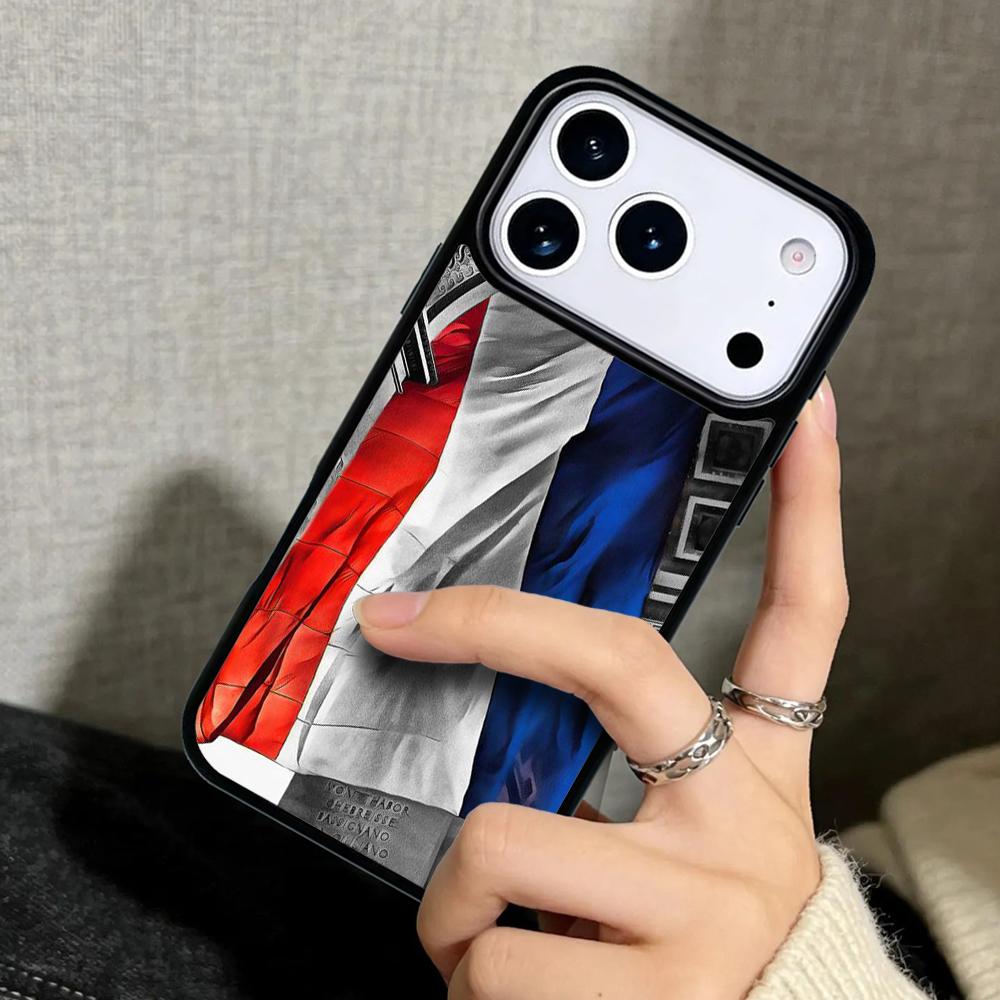 Capa Case for iPhone 17 Air 16 Pro Max 15 Plus 11 13 Mini 14 12 Back Phone Cover France National Flag