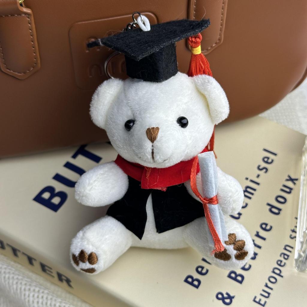 Graduation Commemorative Doctor Bear Plush Toy - Sitting Teddy Bear Pendant Gift