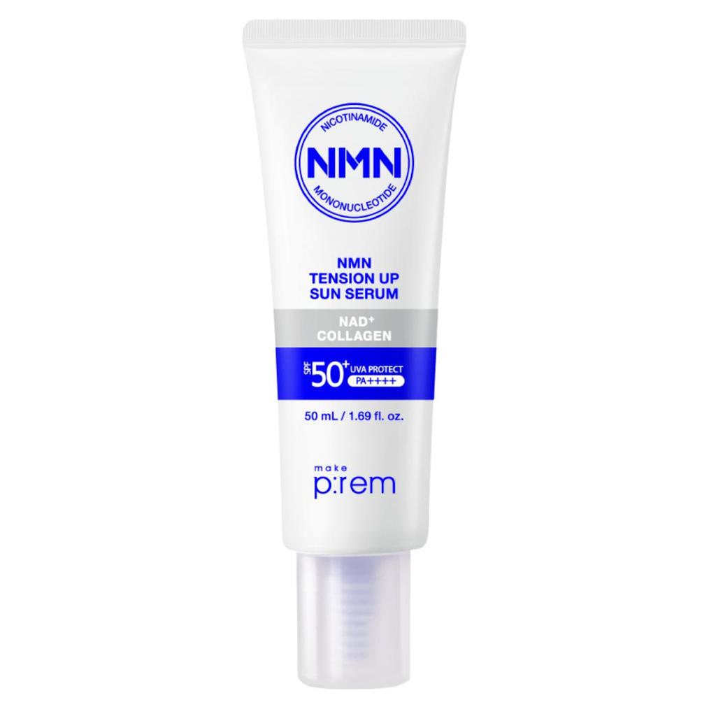 Make P:REM NMN Serum Sun Tension Up SPF50+ PA++++ 50ml Ujędrniające Ochrona UV Codzienny Nawilżający Krem z Filtrem