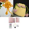12Pairs Aluminum Alloy Tunisian Crochet Hook with Cable 3.0mm-10mm Interchangeable Circular Knitting Needle for Knitting