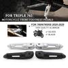Motorcycle Accessories Front Footrests Foot Rest Foot Pegs Pedal Aluminum For Street Triple 765 R RS 765R 765RS Moto2 2020-2025