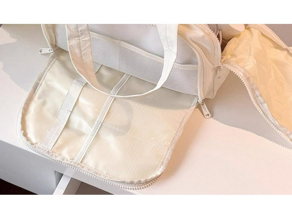 Korean Large Capacity Portable Makeup & Toiletry Bag with Partitioned Storage