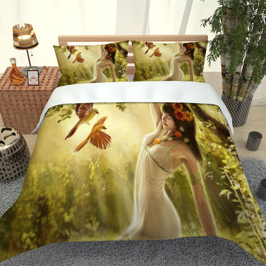 

Аниме Милая Симпатичная Девушка Принт Полиэстер Постельное Белье Набор 3D Стеганое Одеяло Пододеяльник Наволочка Детская Кровать Удобный Комплект Постельного Белья Полуторный Король W90xL190cm