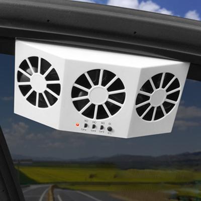 Solární ventilátor do auta Výkonné tiché kruhové chladicí zařízení pro chladné a pohodlné solární ventilátor do auta uvnitř vašeho auta