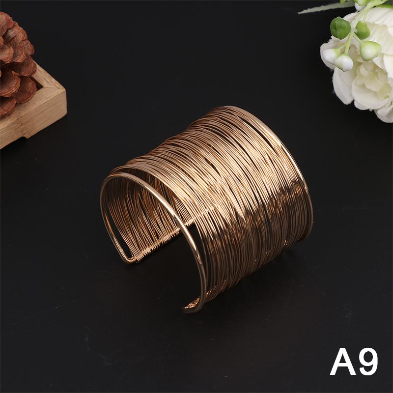 Chunky Wide Metal Bracelets For Women Open Cuff Exaggerated Cuff Bangles Trend Charm Arm Jewelry  Gifts