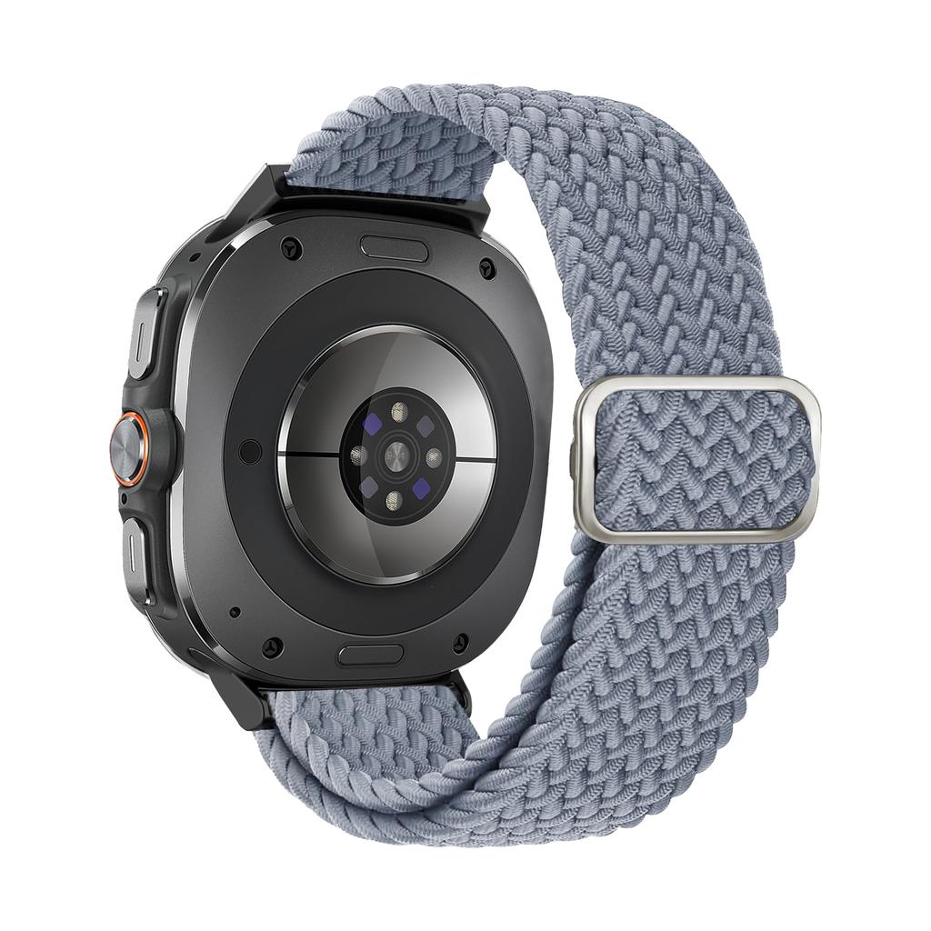 Braided Loop For Samsung Galaxy Watch 7 Ultra Band 47mm Adjustable Metal Connector Nylon Bracelet Galaxy Watch Ultra Strap 47 Mm