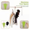 V-shaped Double-sided Storage Rack Multifunctional Closet Hanger Space Saving For Clothes Hats Belts Scarves Coat Rack