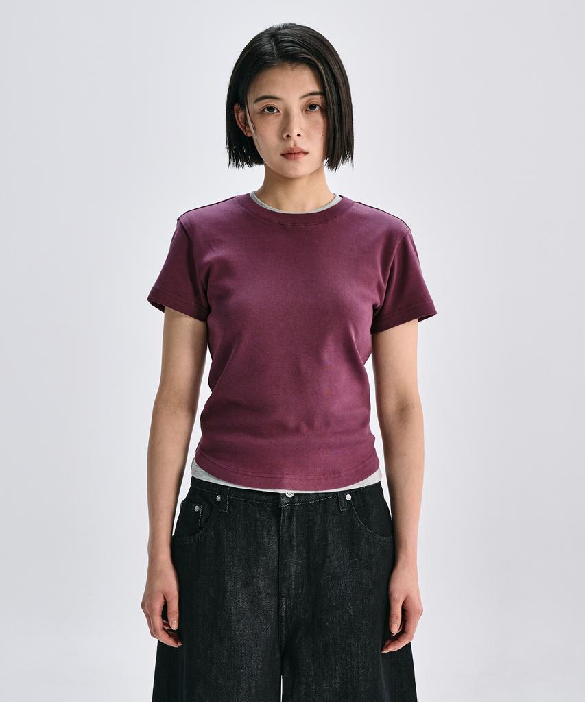TAKEASY [Special Feature] 2-Pack (Women'S) Ribbed Mini Tee - 7 Colors
