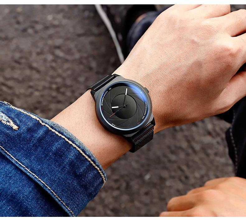 Sanda Ultra-Thin Quartz Couple Watches: Waterproof, Trendy Mesh Strap for Men & Women