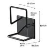 Yamazaki Tower Magnetic Sponge X X Easy To Product 3281 Holder, Double, Black, Approx. W6.5 D6.3 H11cm, Two-Tier, Clean, Number