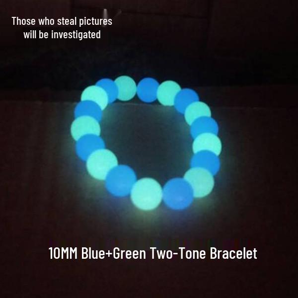 Świecąca w ciemności bransoletka dla par - Fluorescencyjny kamień Nocna Perła dla mężczyzn i kobiet