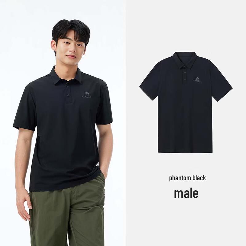 CAMEL Men s Outdoor Quick-Dry Ice-Feel Polo Shirt A15BZ01058 2XL