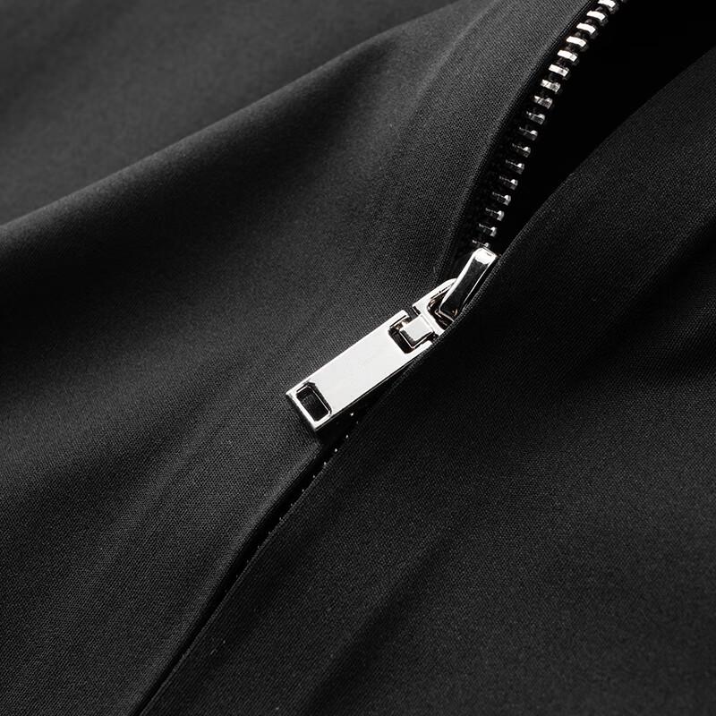 Dibinze Men's Plus Size Business Casual Long-Sleeve Zipper Shirt