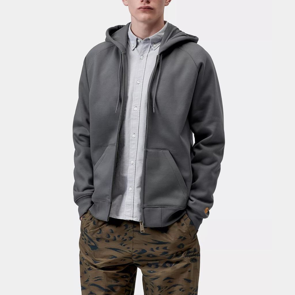 Carhartt WIP SS26 Hooded Chase Jacket Zip-Up Long Sleeve Fashion Jacket Unisex jackets I033664-3TS-XX