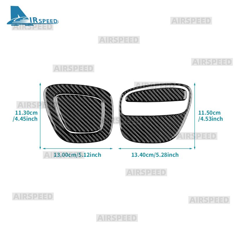 Real Soft Carbon Fiber Stickers For Mercedes Benz Smart 453 Fortwo/Forfour 2016 2017 2018  Sides Car Gear Shift Panel Frame