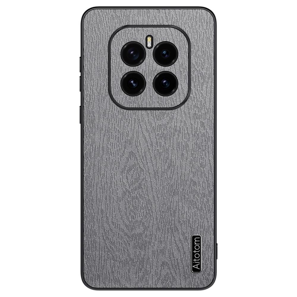 For Honor GT Pro Case Wood Texture PU Leather Coated PC TPU Phone Cover