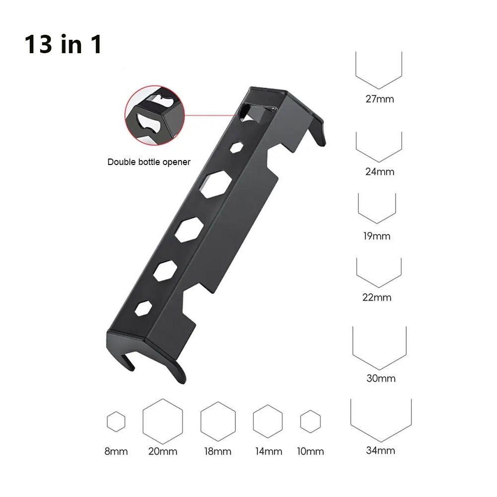 

12/13 в 1 Сантехнический гаечный ключ Двусторонняя трещотка для ванной Гаечный ключ для раковины и смесителя Установщик 13 in 1