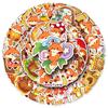 50 Cute Autumn Fox Stickers - Waterproof Cartoon Decorations for Journals & Crafts