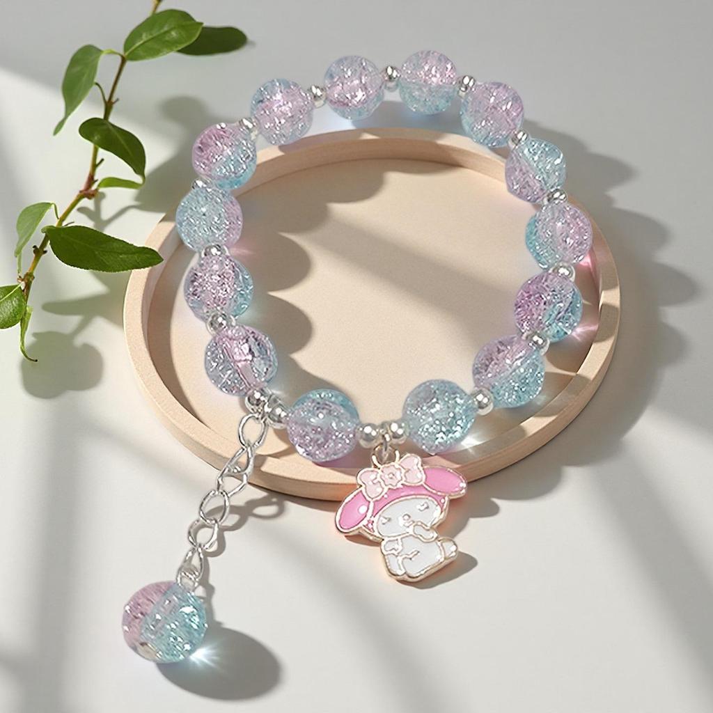 Daisy Popcorn Beaded Bracelet: Elegant Women's Hand Jewelry