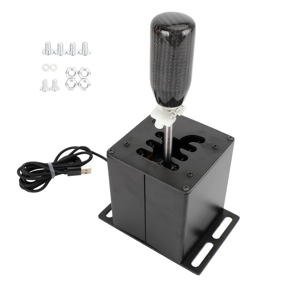 6+R USB Simulator H Gear shifter for Logitech G29 G920 Steering Wheel PC Black