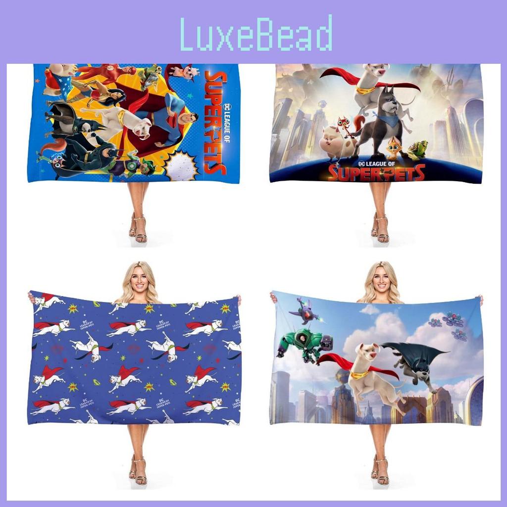 Super Cute Dc League Of Super-pets Printed Bath Towel For Kids And Adults