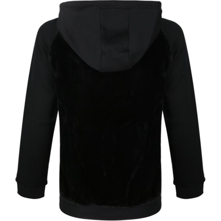 adidas Isc Htt Fleece Knit Hooded Zip Jacket Women Jacket Black DY5768